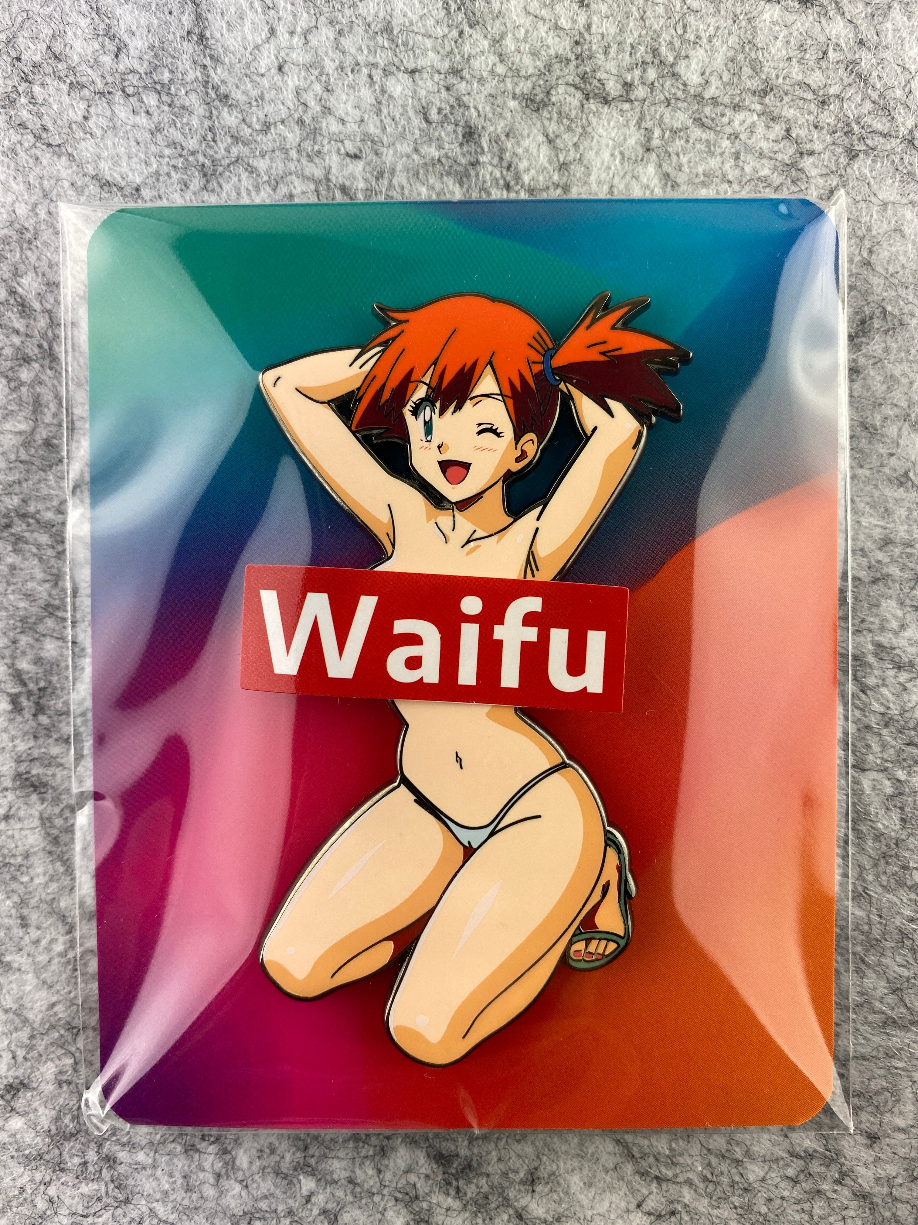 Orange Hair Trainer Bikini Enamel Pin