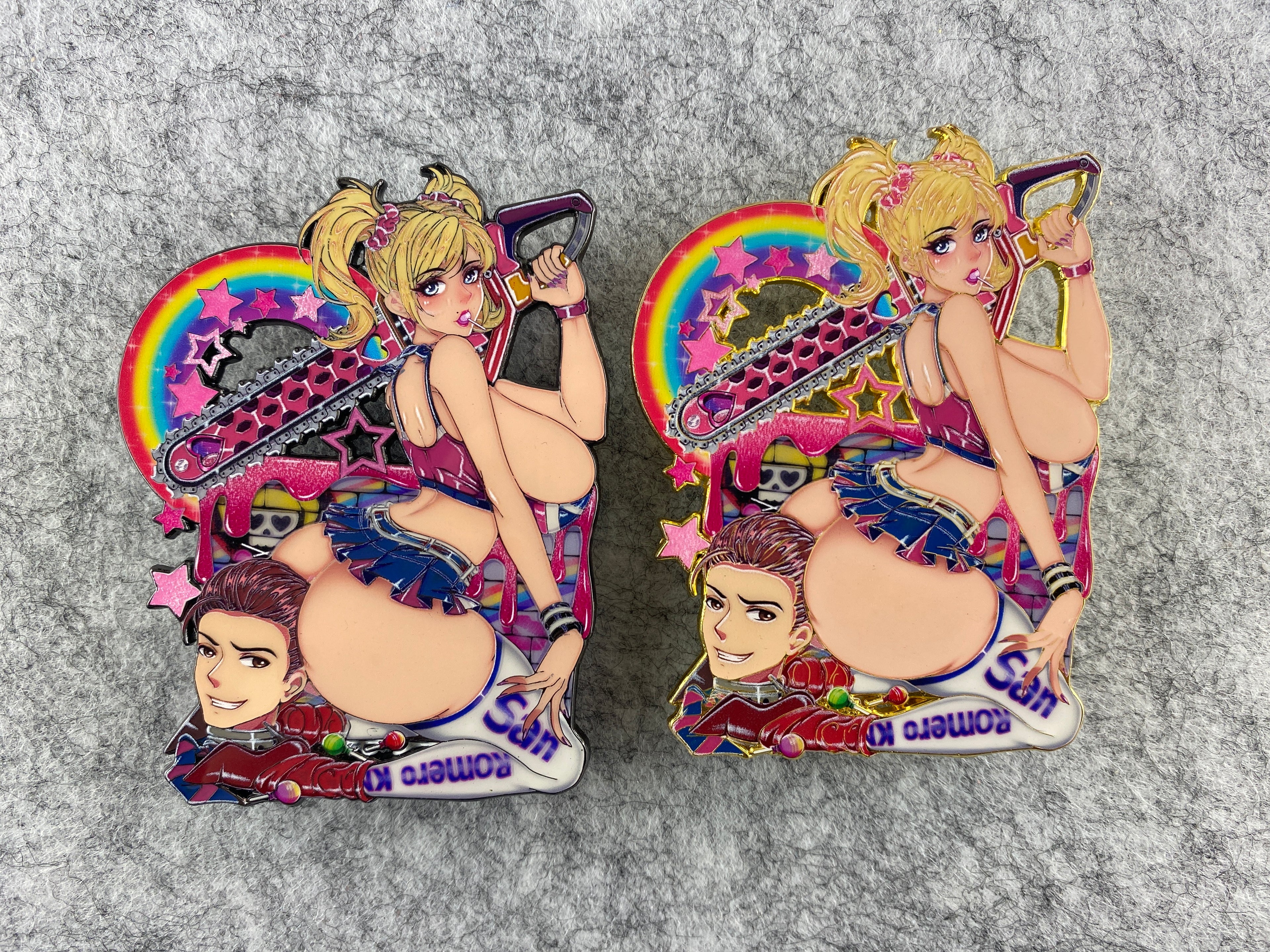 82 enamel pin
