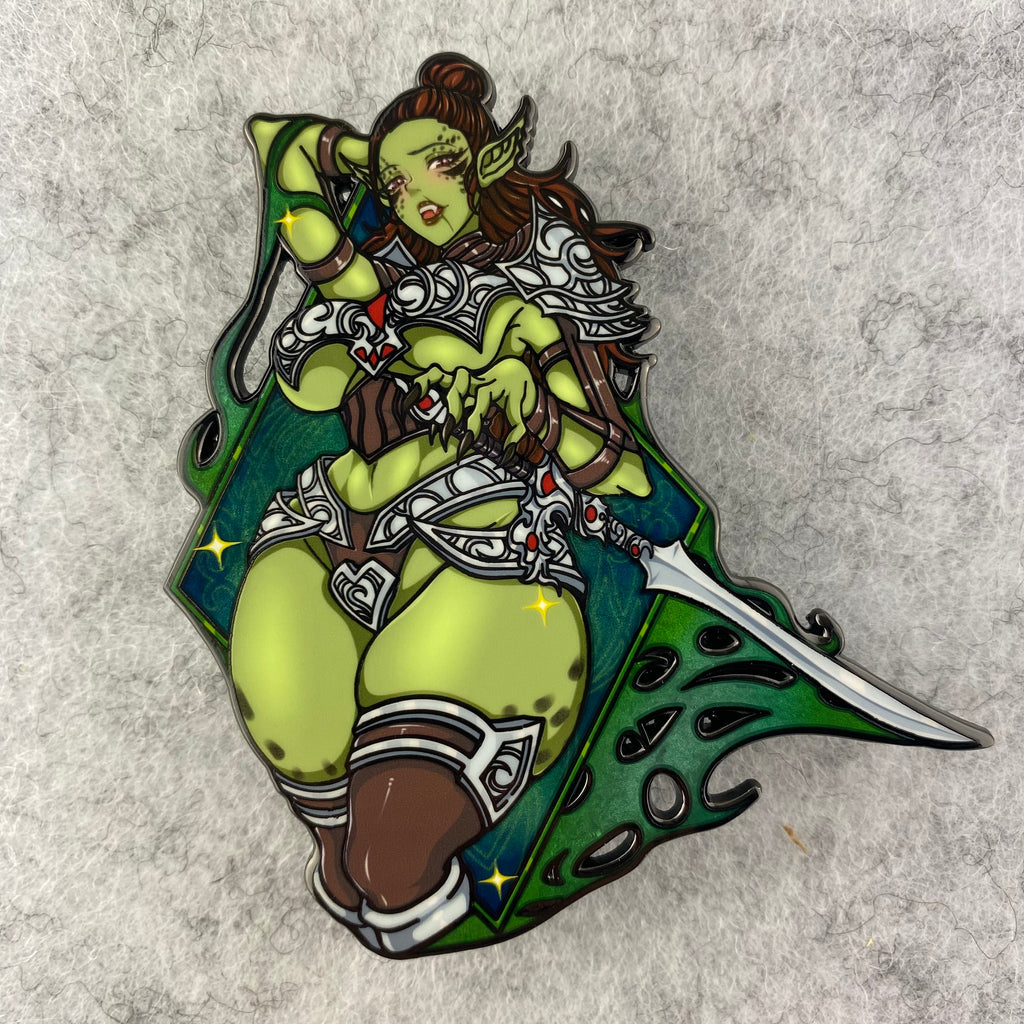 Orc Blade Green Pin 468