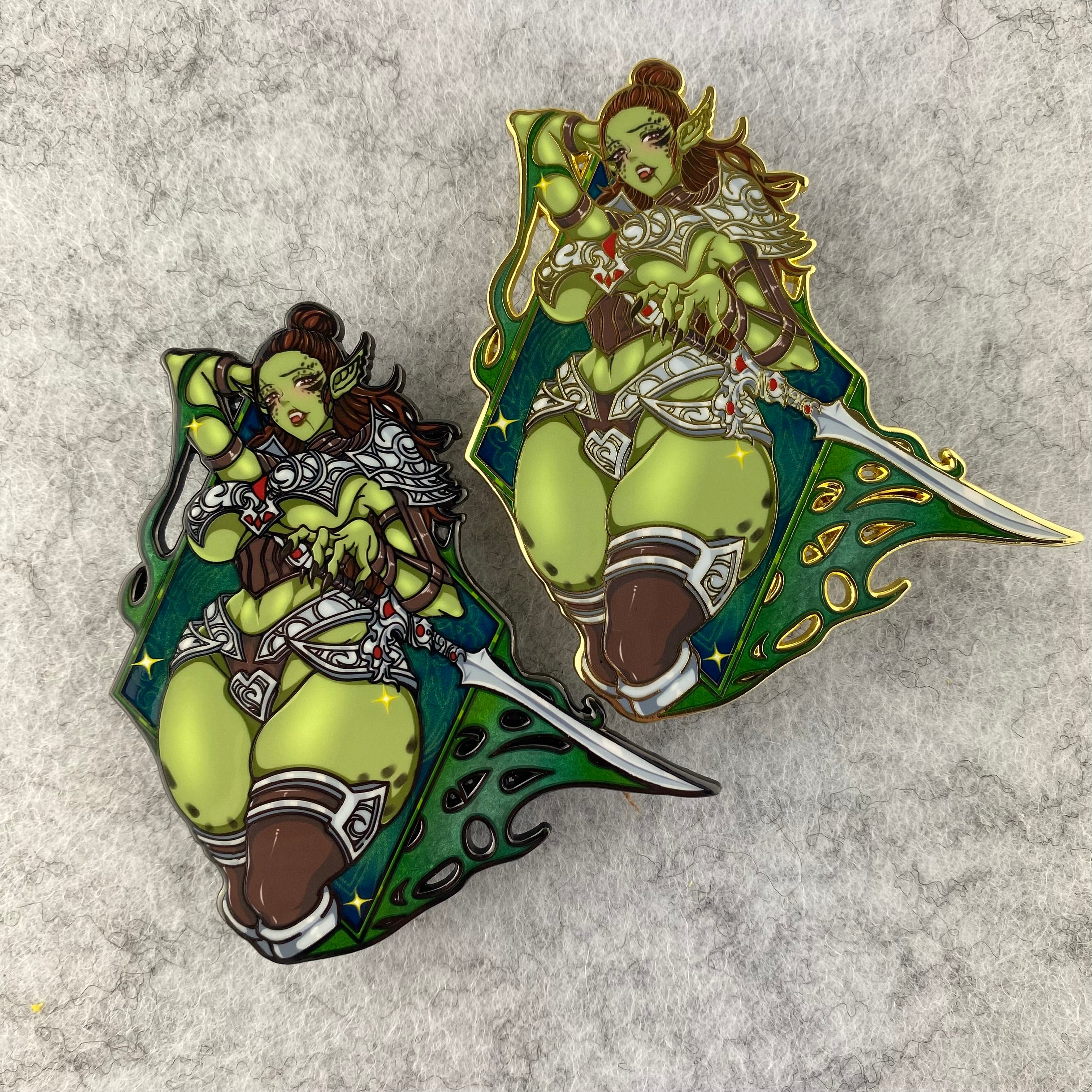 Orc Blade Green Pin 468