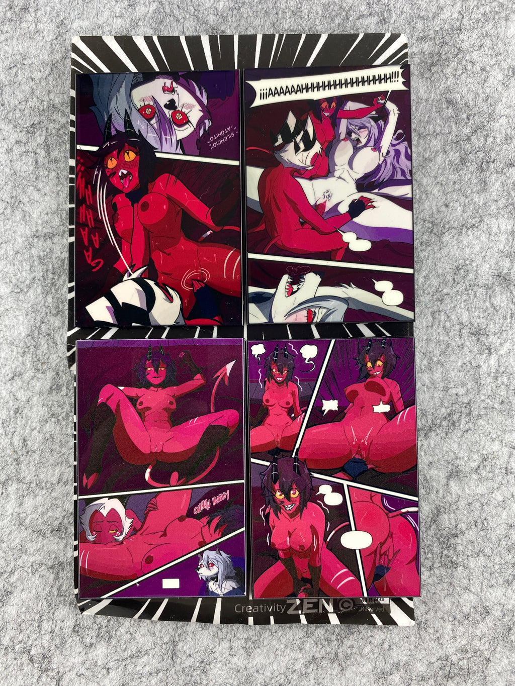 Helluva Boss Panel Pins 4 Set