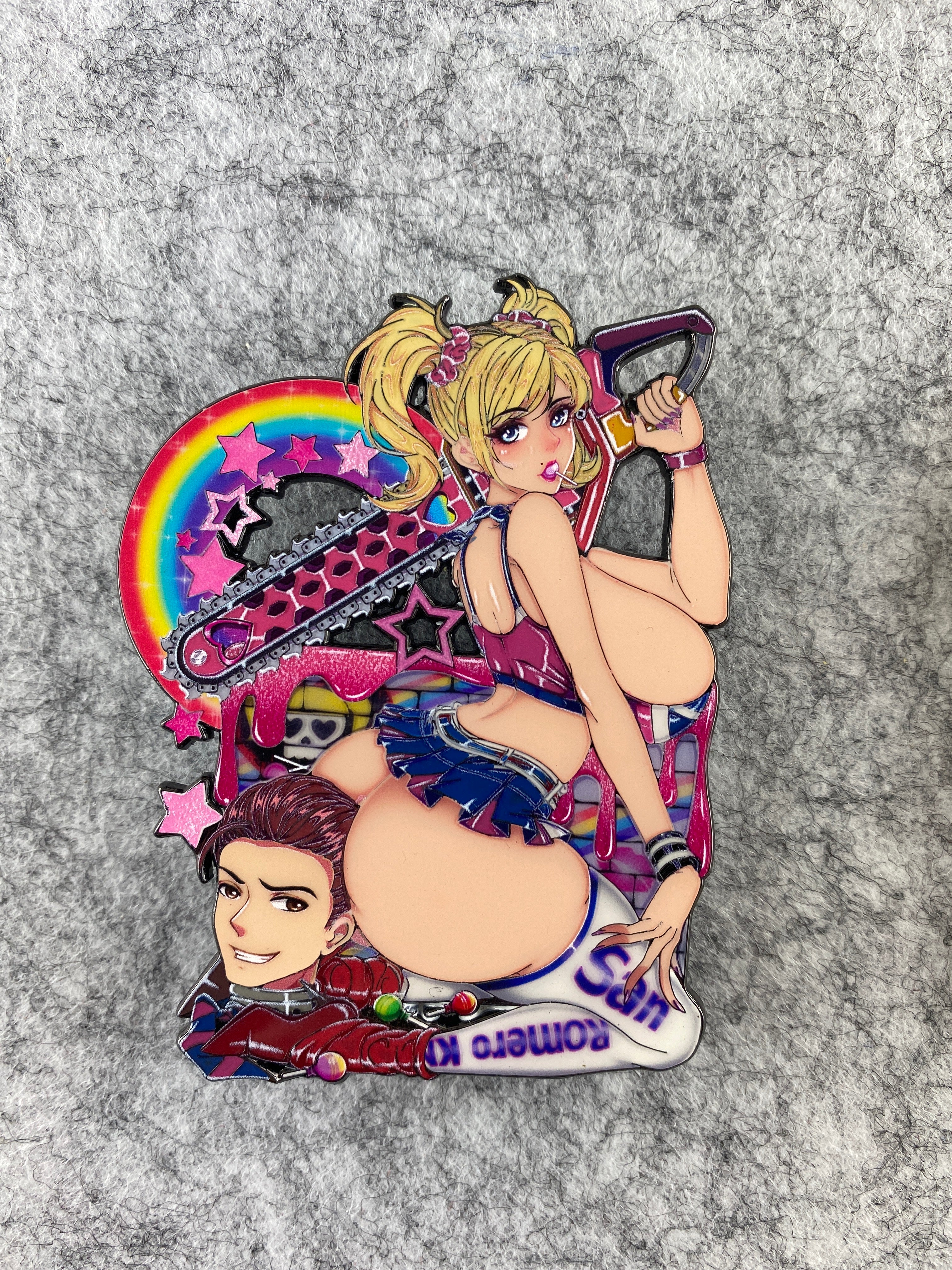 82 enamel pin