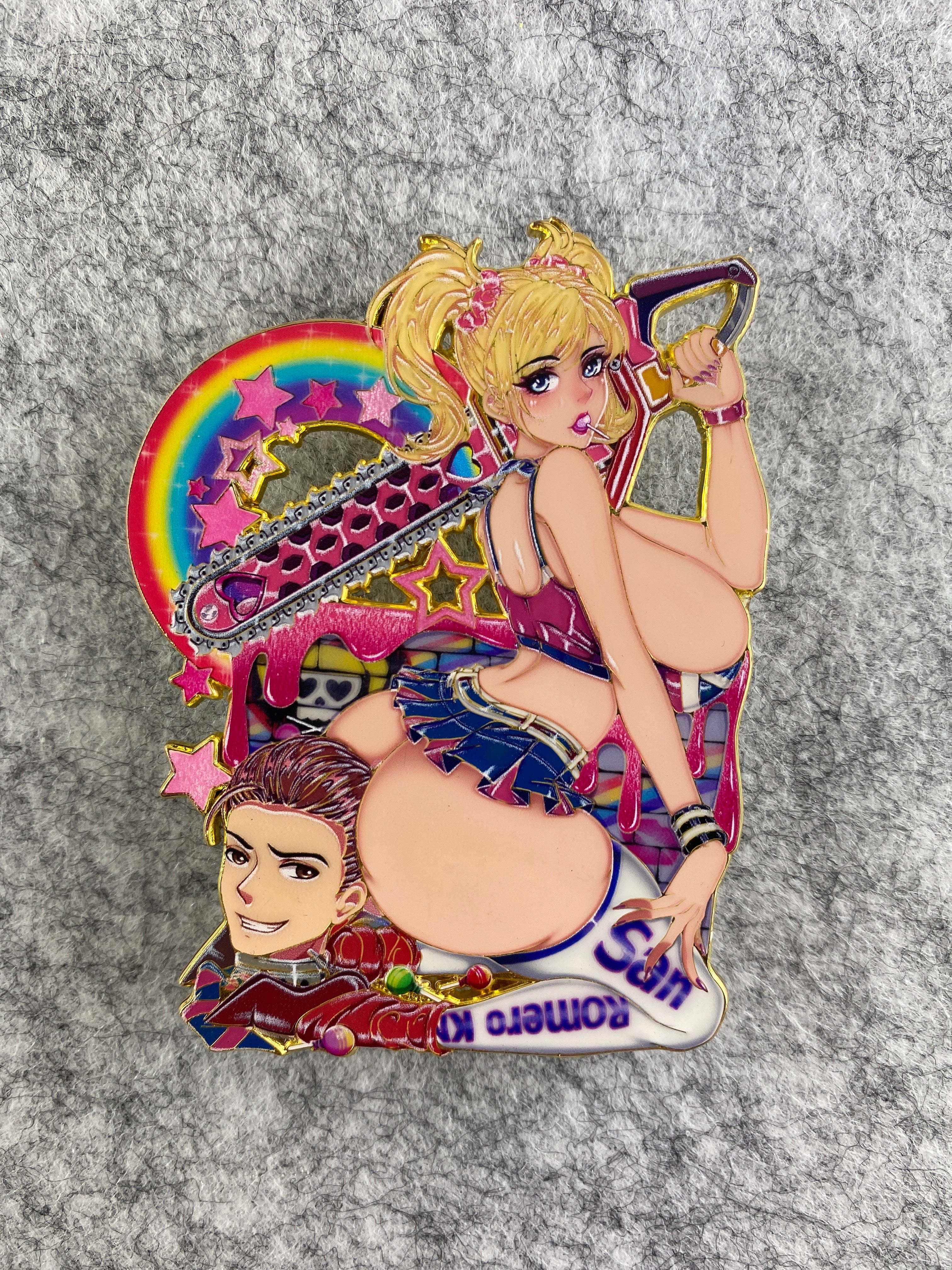 82 enamel pin