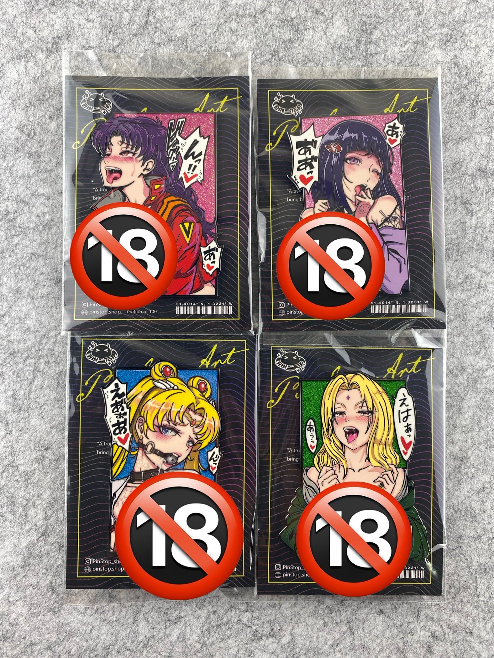 Large Lewd Panel Pins