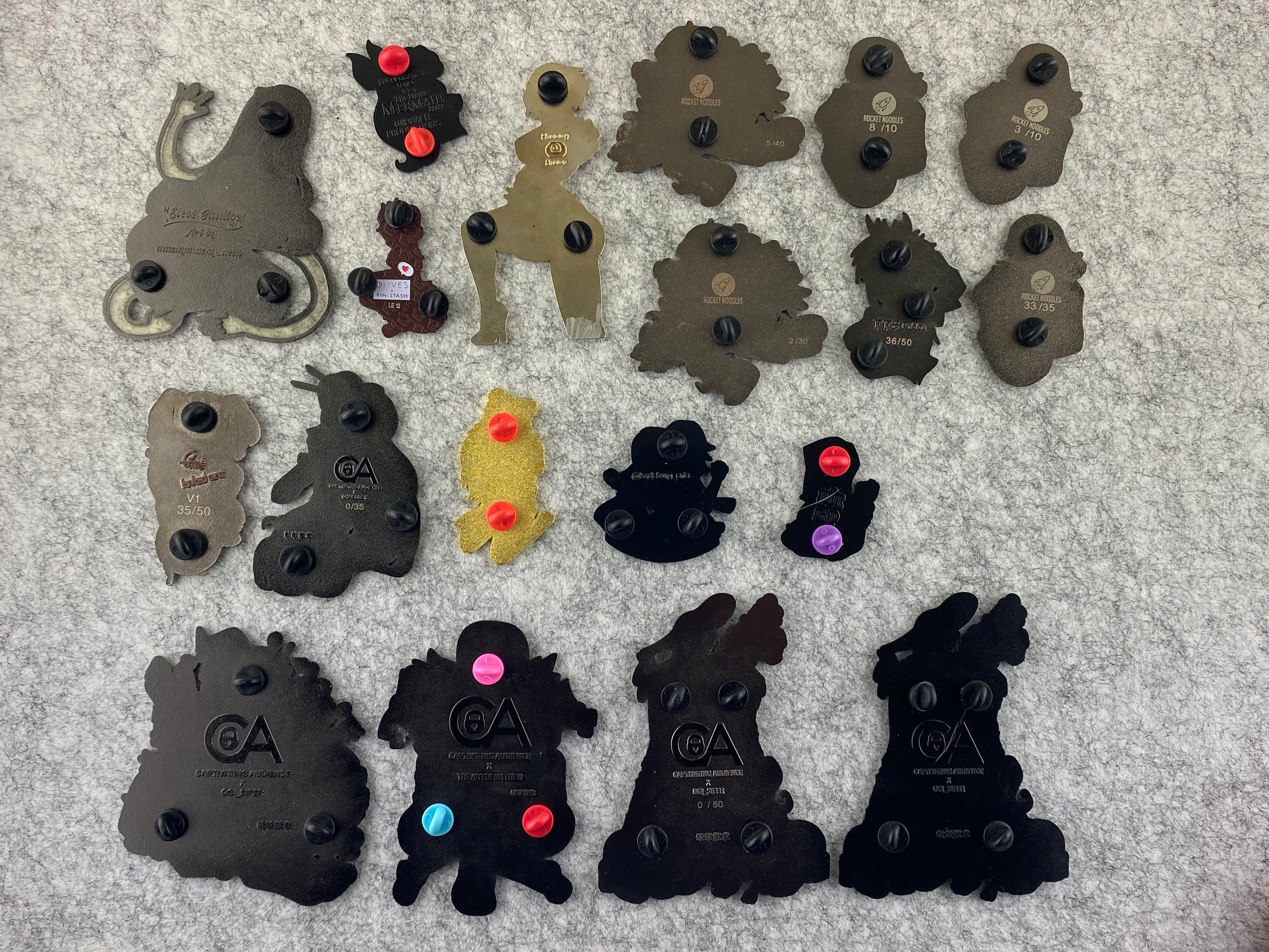 Second Hand Enamel Pins Group #1
