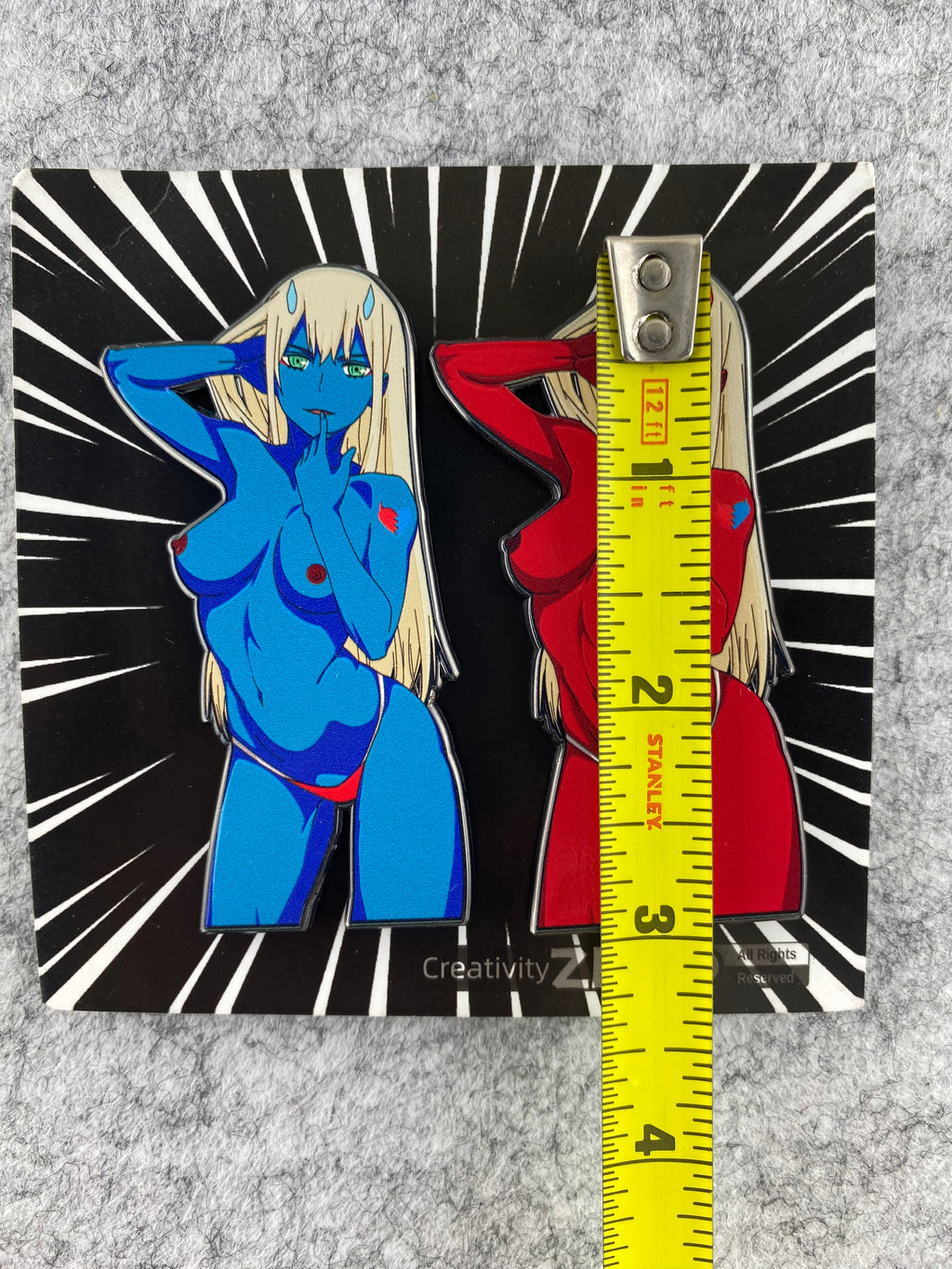 Darling in the Franxx Zero Two CODE 002 02 Lewd Anime Enamel Pin Set